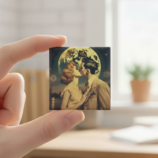 月に愛し、旅行ポスターのカスタマイズ マグネット