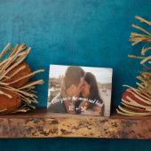 月に愛するオーバーレイ写真カスタムカップル フォトプラーク (側面)