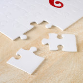 月に愛するカップル・アート ジグソーパズル (側面)