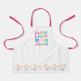 月に愛する子供たち&バックマイリトルスター エプロン