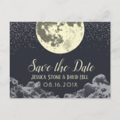 月に愛する&バックウェディング日付を保存 案内ポストカード (正面)