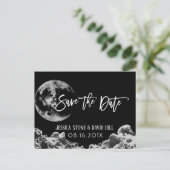 月に愛する&バックブラック日付を保存 案内ポストカード (スタンド正面)