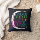 月に愛する&バック クッション (ブランケット)