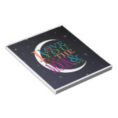 月に愛する&バック ノートパッド (アングル)