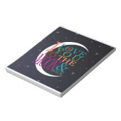 月に愛する&バック ノートパッド (回転)