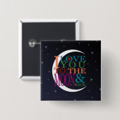 月に愛する&バック 缶バッジ (正面&裏面)