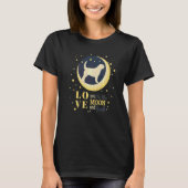 月に愛犬 Tシャツ (正面)