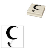 月に揺れる ラバースタンプ (押印)