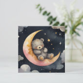 月に横たわるねむい熊 招待状 (スタンド正面)