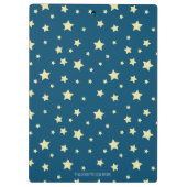 月に浮かぶ人魚パーソナライズされた クリップボード (裏面)