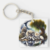 月に照らされたセレニティアスリム キーホルダー (正面)