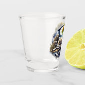 月に照らされたセレニティアスリム ショットグラス (左)