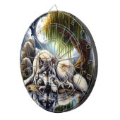 月に照らされたセレニティアスリム ダーツボード (正面右)