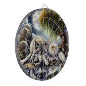 月に照らされたセレニティアスリム ダーツボード (正面左)