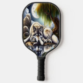 月に照らされたセレニティアスリム ピックルボールラケット (裏面)