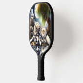 月に照らされたセレニティアスリム ピックルボールラケット (左)