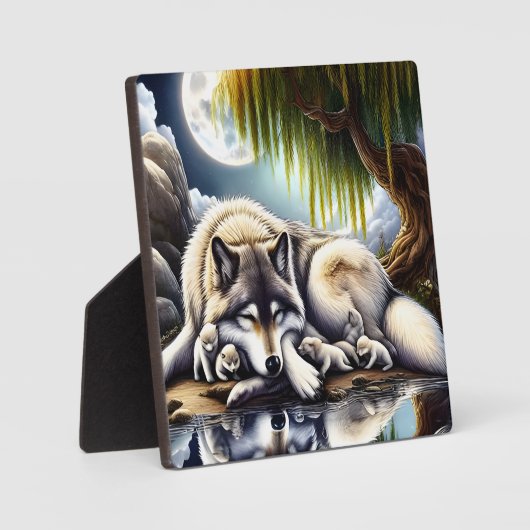 月に照らされたセレニティアスリム フォトプラーク (正面)