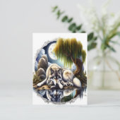 月に照らされたセレニティアスリム ポストカード (スタンド正面)