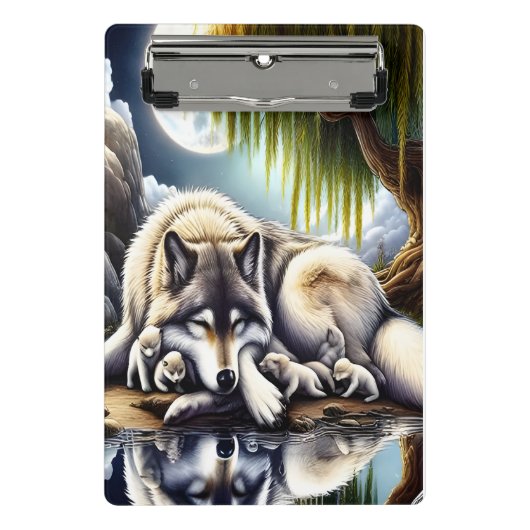 月に照らされたセレニティアスリム ミニクリップボード (正面)