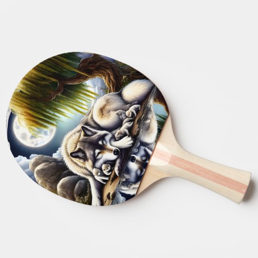 月に照らされたセレニティアスリム 卓球ラケット (横)
