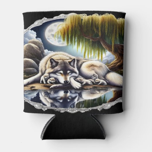 月に照らされたセレニティアスリム 缶クーラー (正面)