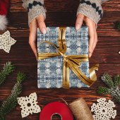 月に照らされた北欧森林 ラッピングペーパー