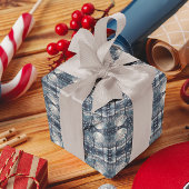 月に照らされた北欧森林 ラッピングペーパー