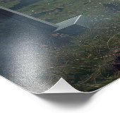 月に照らされた墓地の美しい女性歩く フォトプリント            (角)