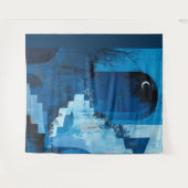 月に照らされた夜のパーティーの背離れ景、側面、 タペストリー (正面(横))