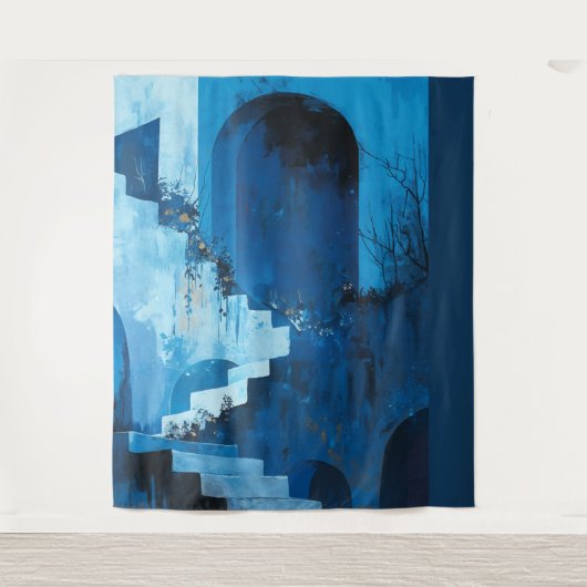 月に照らされた夜のパーティー背景、右側、 タペストリー (正面)