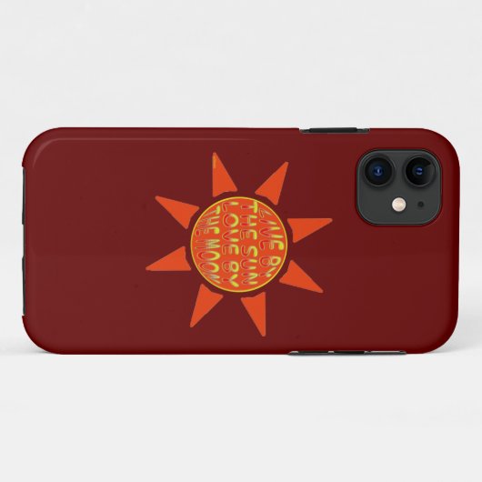 月に照らされた太陽の愛で生きるやる気を起こさせる Case-Mate iPhoneケース (裏面(横))