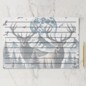 月に照らされた山の下の神秘的な森に入る ペーパーパッド (インサイチュ)