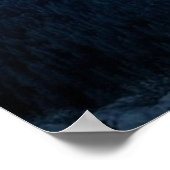 月に照らされた山の夜 ポスター (角)