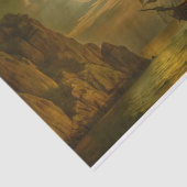 月に照らされた帆走船のデコページ 薄葉紙 (詳細)