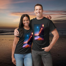 月に照らされた桟橋