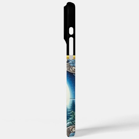 月に照らされた森の中で吠える狼 Case-Mate iPhoneケース (裏面 / 左)