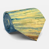 月に照らされた海素晴らしの絵画眺め ネクタイ (ロール)