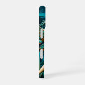 月に照らされた潮 iPhone 16ケース (右側面)