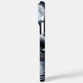 月に照らされた白い狼 Case-Mate iPhoneケース (裏面 / 左)