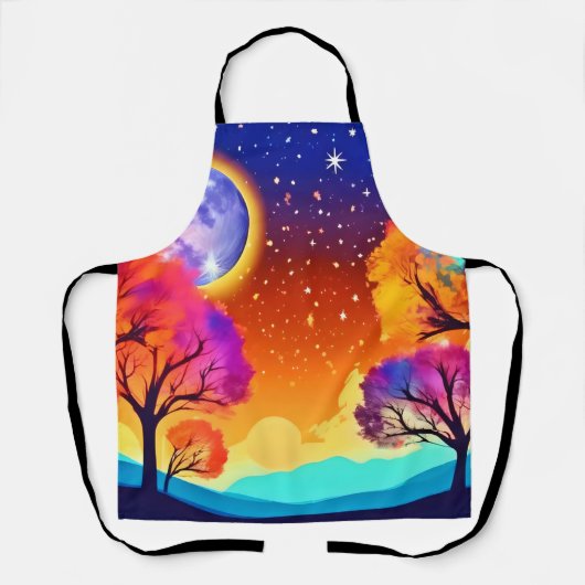月に照らされた秋の夢 エプロン (正面)