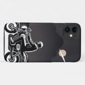 月に照らされた空の下に乗るバイク乗り Case-Mate iPhoneケース (裏面(横))