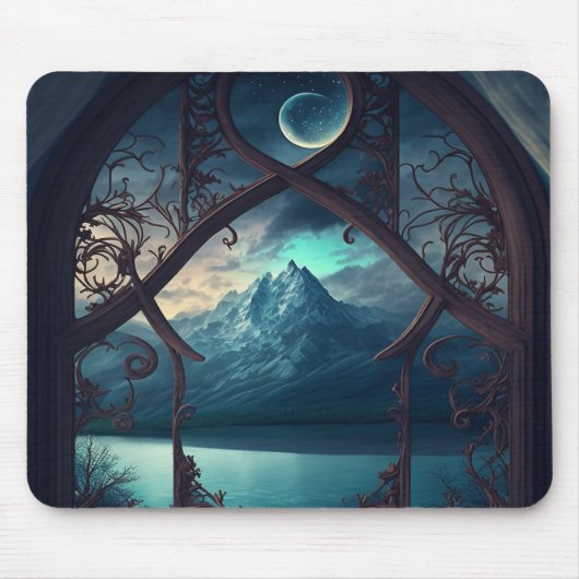 月に照らされた窓から マウスパッド (正面)
