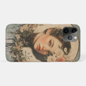 月に照らされた美しい – 花と満月の女性 Case-Mate iPhoneケース (裏面(横))