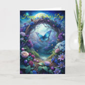 月に照らされた蝶の母の日 シーズンカード (正面)