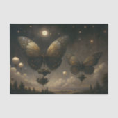 月に照らされた蝶の飛行船の切り離 薄葉紙 (正面)