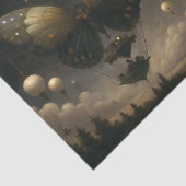 月に照らされた蝶の飛行船の切り離 薄葉紙 (詳細)