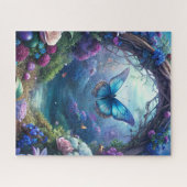 月に照らされた蝶 ジグソーパズル (横)