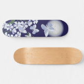 月に照らされた蝶 スケートボード (横)