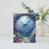 月に照らされた蝶 ポストカード (スタンド正面)