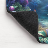 月に照らされた蝶 マウスパッド (コーナー)